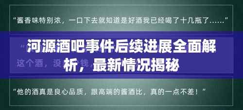 河源酒吧事件后续进展全面解析,最新情况揭秘