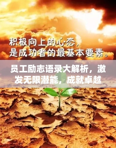 员工励志语录大解析，激发无限潜能，成就卓越人生！