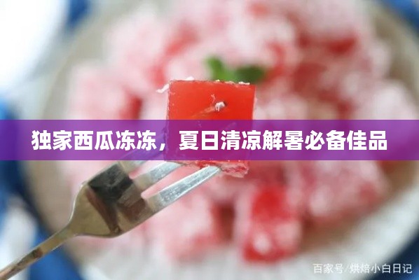 独家西瓜冻冻，夏日清凉解暑必备佳品