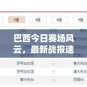 巴西今日赛场风云,最新战报速递