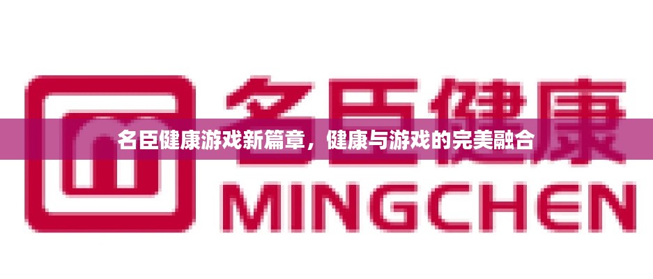 名臣健康游戏新篇章,健康与游戏的完美融合