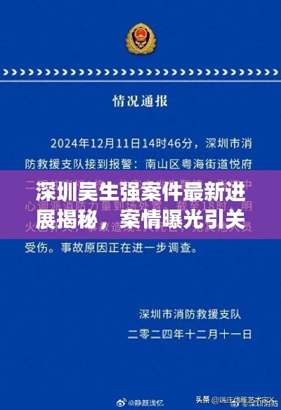深圳吴生强案件最新进展揭秘,案情曝光引关注