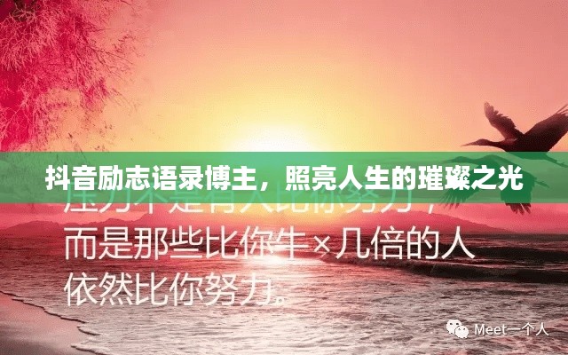 抖音励志语录博主,照亮人生的璀璨之光