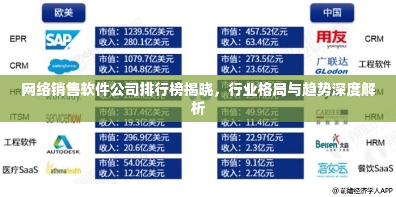 网络销售软件公司排行榜揭晓,行业格局与趋势深度解析