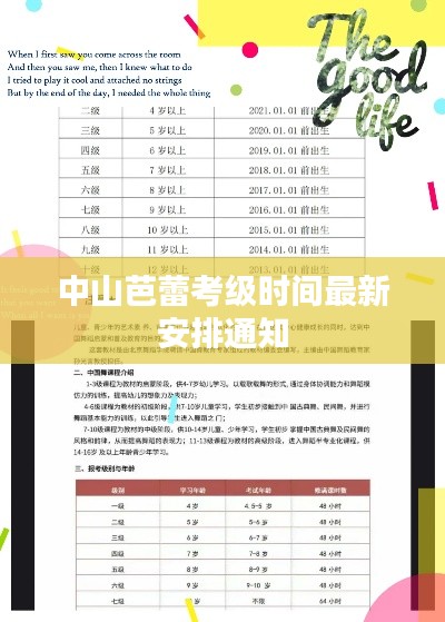 中山芭蕾考级时间最新安排通知