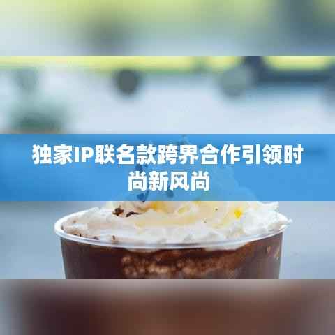 独家IP联名款跨界合作引领时尚新风尚