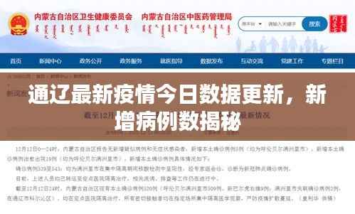 通辽最新疫情今日数据更新,新增病例数揭秘