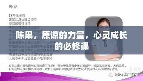 陈果,原谅的力量,心灵成长的必修课