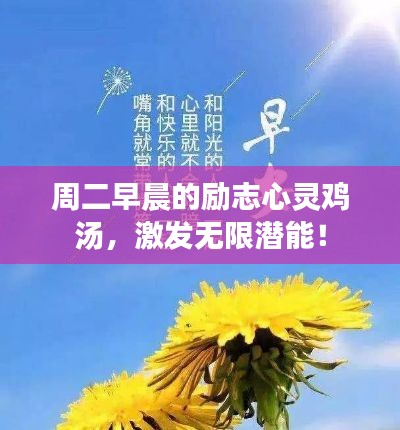 周二早晨的励志心灵鸡汤,激发无限潜能!