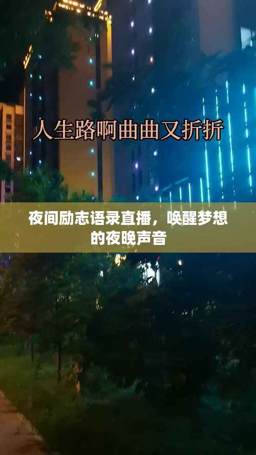 夜间励志语录直播,唤醒梦想的夜晚声音