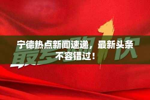 宁德热点新闻速递,最新头条不容错过!