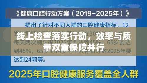 线上检查落实行动,效率与质量双重保障并行