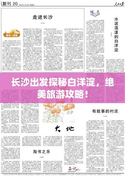 长沙出发探秘白洋淀,绝美旅游攻略!