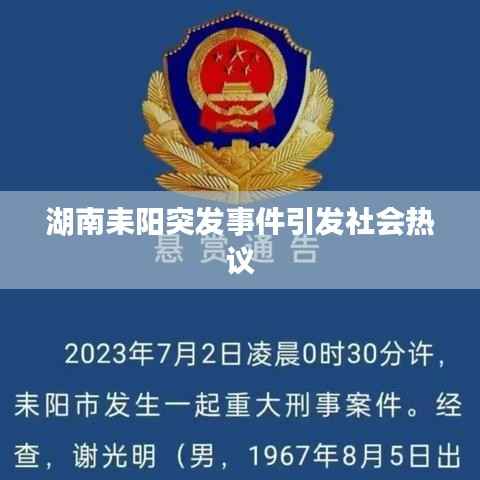 湖南耒阳突发事件引发社会热议