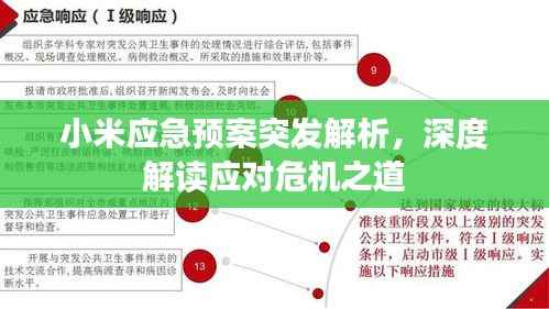 小米应急预案突发解析,深度解读应对危机之道