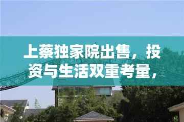 上蔡独家院出售,投资与生活双重考量,优质房源不容错过