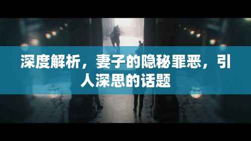 深度解析,妻子的隐秘罪恶,引人深思的话题