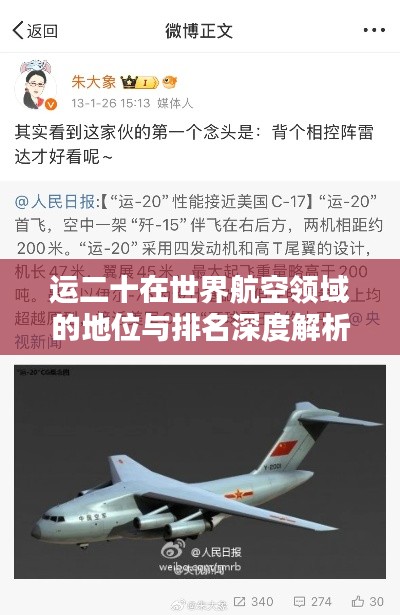运二十在世界航空领域的地位与排名深度解析
