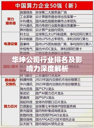 华坤公司行业排名及影响力深度解析